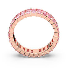 Nhẫn LAMY Pink Matrix Baguette Cut Rose Gold Ring CDE8079PI Women's Ring
