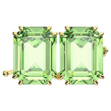 Millenia Stud Earrings Gold Green