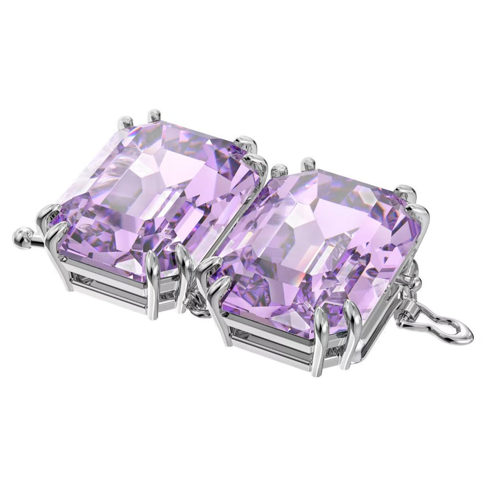 Millenia Stud Earrings Silver Purple