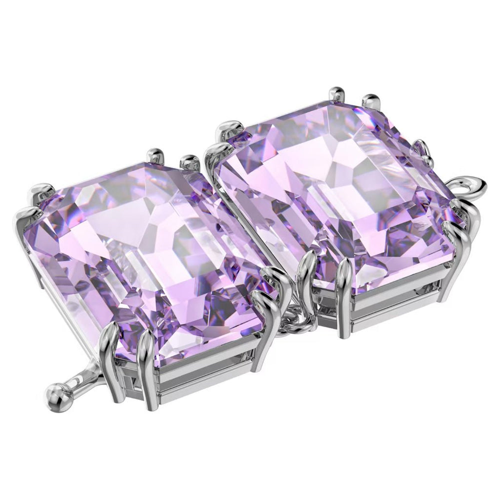 Millenia Stud Earrings Silver Purple