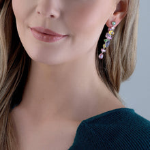 Khuyên tai LAMY Long Green Gema Drop Gold Earrings CDE3068