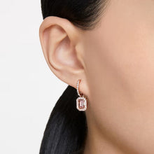 Khuyên tai LAMY Pink Millenia Drop Octagon Cut Rose Gold Earrings CDE3075RG