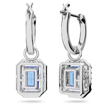 Khuyên tai LAMY Blue Millenia Drop Octagon Cut Silver Earrings CDE3075BLU