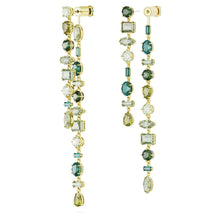 Khuyên tai LAMY Long Green Gema Drop Gold Earrings CDE3060 Women's Earrings