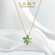 Dây chuyền Green Gema Pendant Gold Necklace CDE6071GR