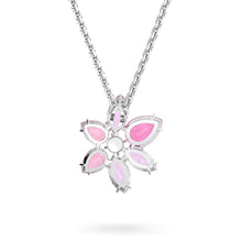 Gema Pendant Necklace Silver Pink