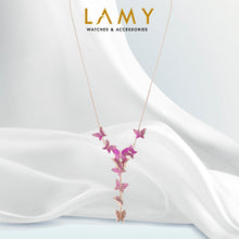 Dây chuyền LAMY Purple Lilia Butterfly Y-shaped Silver Necklace CDE6109T