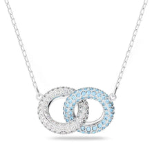 Dây chuyền LAMY Intertwined Circles Stone Blue Necklace CDE6111BE Women's Necklace