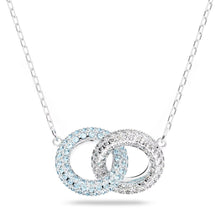 Dây chuyền LAMY Intertwined Circles Stone Blue Necklace CDE6111BE Women's Necklace