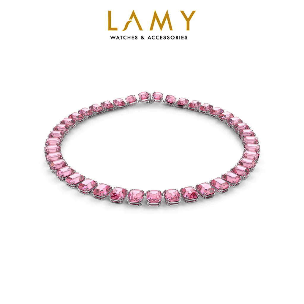 Dây chuyền nữ CDE Pink Millenia Octagon Cut Silver Necklace CDE6114