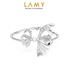 Vòng tay bạc LAMY Women's White Volta Bangle Bow Silver Bracelet CDE2080