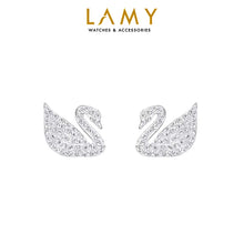 Khuyên tai LAMY White Swan Pavé Stud Silver Earrings CDE3052SV