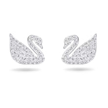 Khuyên tai LAMY White Swan Pavé Stud Silver Earrings CDE3052SV