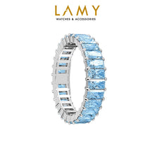 Nhẫn LAMY Blue Matrix Baguette Cut Silver Ring CDE8079BLU Women's Ring