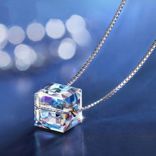 Dây chuyền bạc LAMY Cube Crystal Pha Lê Lập Phương Silver Necklace CDE6130SV - Women's Silver Necklace