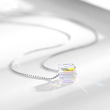 Dây chuyền bạc LAMY Cube Crystal Pha Lê Lập Phương Silver Necklace CDE6130SV - Women's Silver Necklace