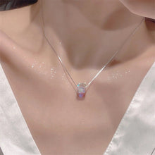 Dây chuyền bạc LAMY Cube Crystal Pha Lê Lập Phương Silver Necklace CDE6130SV - Women's Silver Necklace