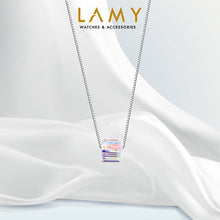Dây chuyền bạc LAMY Cube Crystal Pha Lê Lập Phương Silver Necklace CDE6130SV - Women's Silver Necklace