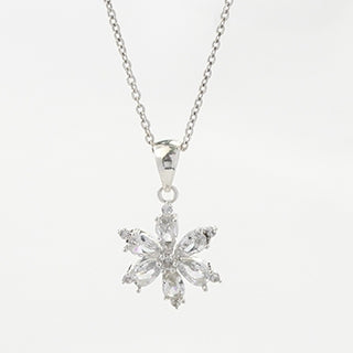 CDE Snowflakes Necklace Silver CDE6149SV