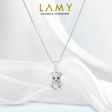 Dây chuyền bạc LAMY Sparkling Silver Teddy Bear Necklace CDE6171SV