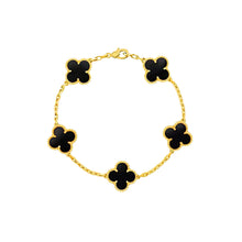 Vòng tay LAMY Lucky Four Leaf Flower Bracelet Black CDE2118GG