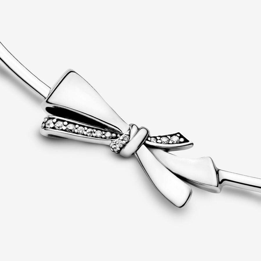 CDE Brilliant Bow Silver Sterling Necklace CDE6178SV