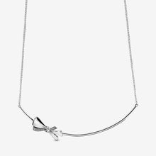 Dây chuyền nữ LAMY Brilliant Bow Silver Sterling Necklace CDE6178SV