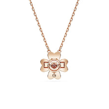 Dây chuyền nữ LAMY Idyllia Rose-Gold Crystal Clover Necklace CDE6185PI