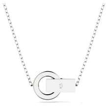 Dây chuyền nữ LAMY Hollow Blue Interlocking Loop Necklace Silver CDE6189SV