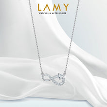 Dây chuyền nữ LAMY Infinity White Silver Necklace CDE6176SV