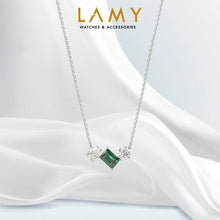 Dây chuyền nữ LAMY Mesmera Mixed Cuts Silver Green Necklace CDE6180