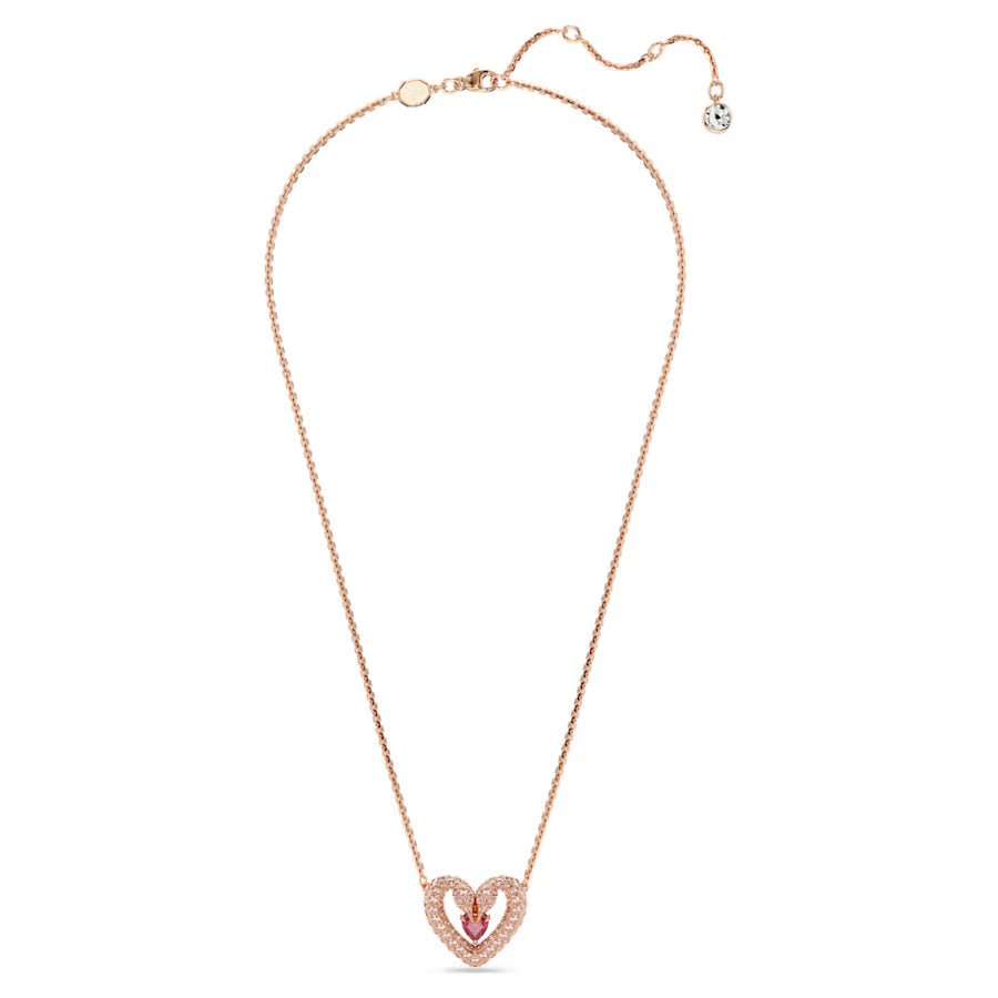 Una Heart Necklace Rose Gold Pink - 6191RG