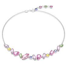 Dây chuyền nữ LAMY Mixed Cuts & Multicolored Silver Necklace CDE6177
