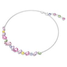 Dây chuyền nữ LAMY Mixed Cuts & Multicolored Silver Necklace CDE6177