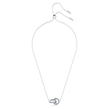 Dây chuyền nữ LAMY Hollow Blue Interlocking Loop Necklace Silver CDE6189SV