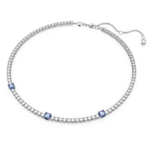 Dây chuyền nữ LAMY Crystal Matrix Tennis Blue Necklace CDE6187BE