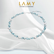 Dây chuyền LAMY Mixed Cuts Blue Necklace Silver CDE6218