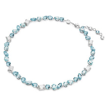Dây chuyền LAMY Mixed Cuts Blue Necklace Silver CDE6218