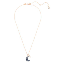 Dây chuyền nữ LAMY Luna Moon Blue Crystal Necklace Rose Gold CDE6186RG