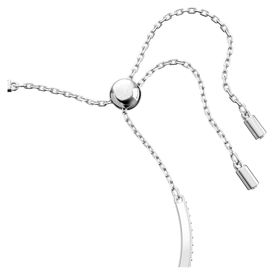 Iconic Swan Crystal Bracelet Silver Blue