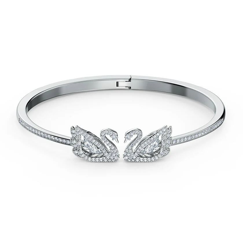 CDE Dancing Swan White Bracelet Silver CDE2122SV