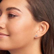 Khuyên tai LAMY Tiara Wishbone Stud Cubic Zirconia Earrings Silver CDE3117SV