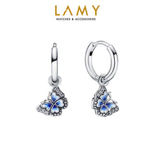 Khuyên tai LAMY Earrings Silver Sparkling Blue Butterfly CDE3119