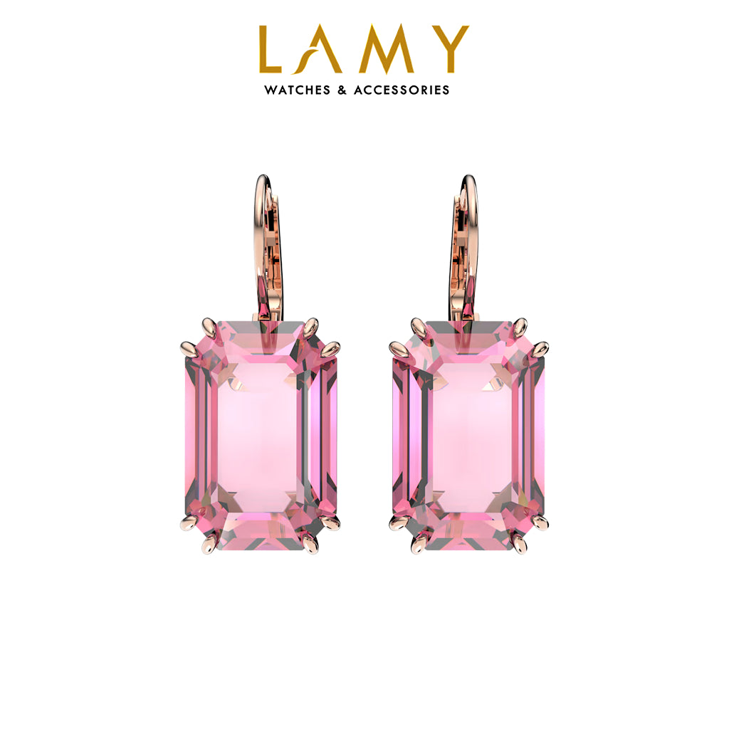 CDE Millenia Octagon Cut Pink Drop Women's Earrings CDE3126