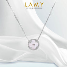 Bộ trang sức LAMY Jewelry Gift Set Necklace Bracelet Earrings Lucky Leaves Silver