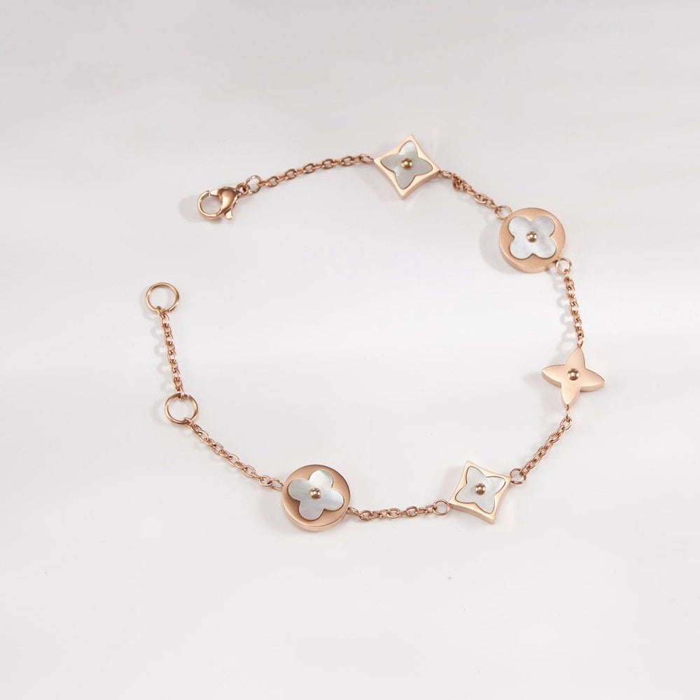 Lucky Leaves Jewelry Set Rose Gold - 6024RG, 2020RG, 3022RG
