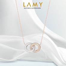 Dây chuyền LAMY Intertwined Circles Stone Rose Gold Necklace CDE6111GG Women's Necklace