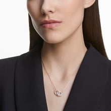 Dây chuyền LAMY Intertwined Circles Stone Rose Gold Necklace CDE6111GG Women's Necklace