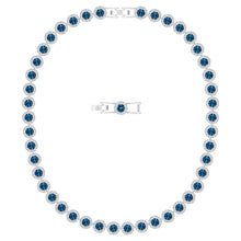 Dây chuyền LAMY Blue Angelic Round Cut Silver Necklace CDE6113BE Women's Necklace