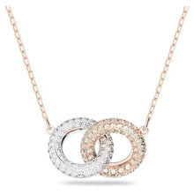 Dây chuyền LAMY Intertwined Circles Stone Rose Gold Necklace CDE6111GG Women's Necklace